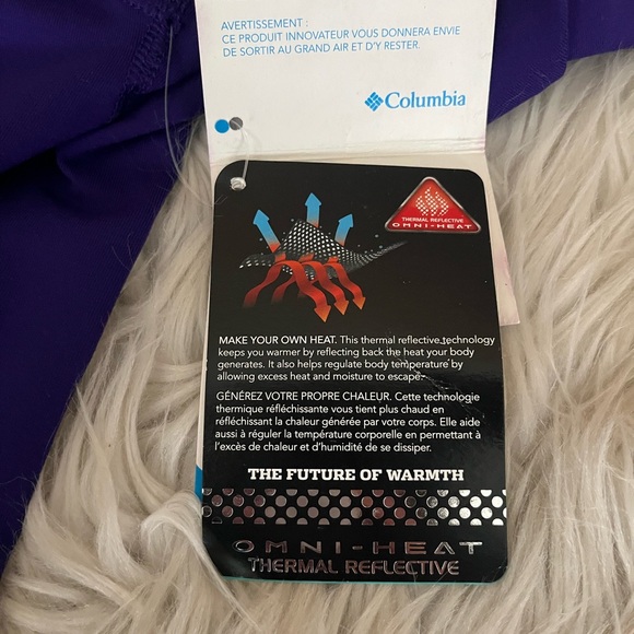 {Columbia} Omni-Heat Midweight Long Sleeve Thermal Reflective Top in Purple - Picture 14 of 15